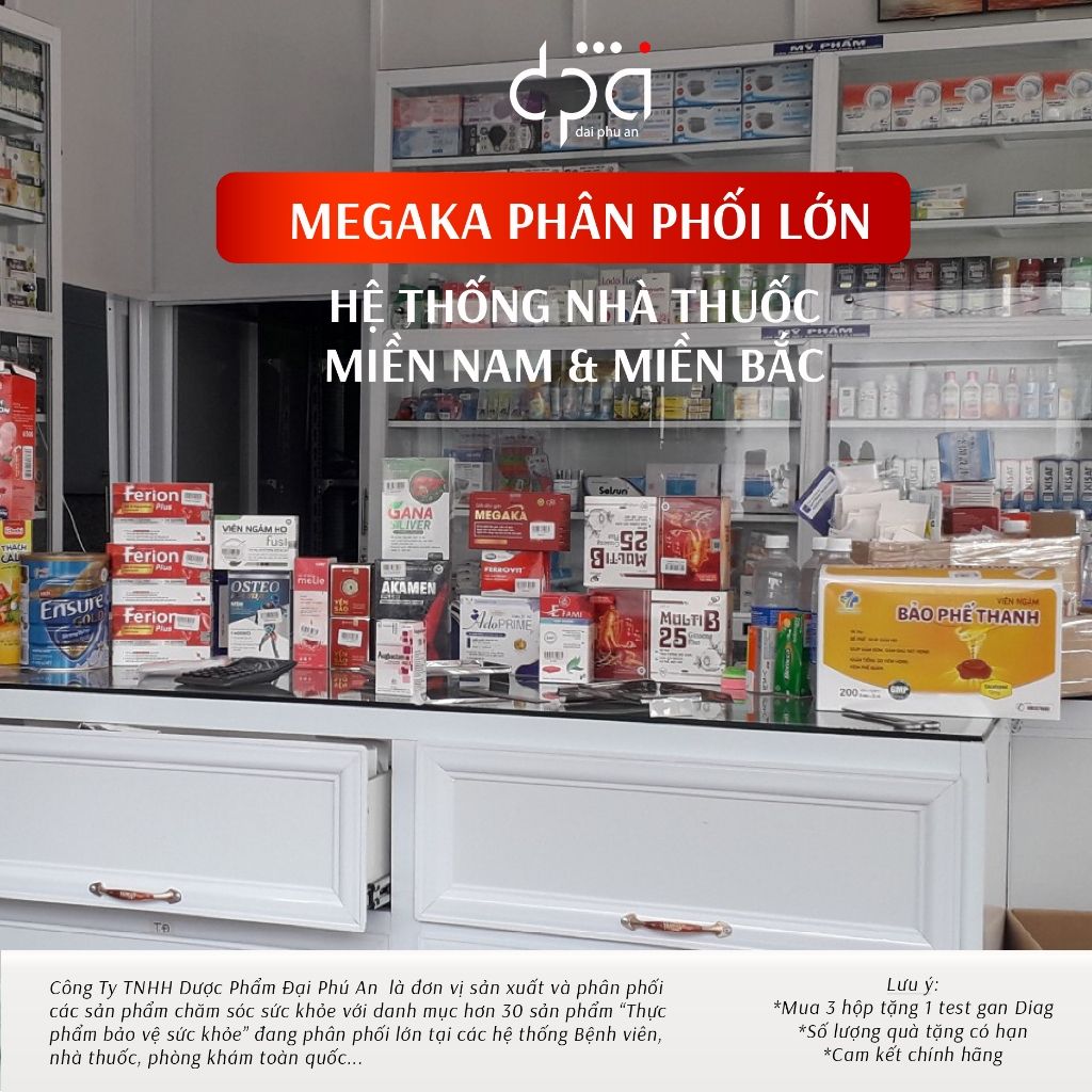  Viên Uống Giải Độc Gan MEGAKA Hạ Men Gan Cải Thiện Chức Năng Gan Hiệu Quả Sau 3 Tháng - (H/60V) 