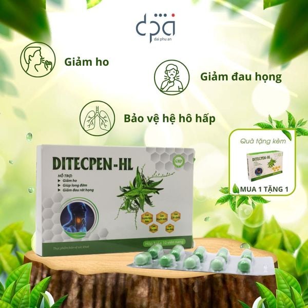  Thực phẩm hỗ trợ sức khỏe tăng cường hô hấp DITECPEN - HL (H/30V) 
