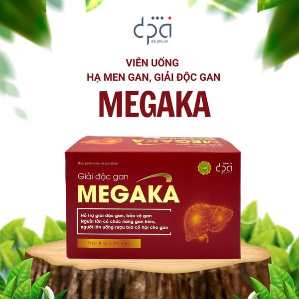  Viên Uống Giải Độc Gan MEGAKA Hạ Men Gan Cải Thiện Chức Năng Gan Hiệu Quả Sau 3 Tháng - (H/60V) 