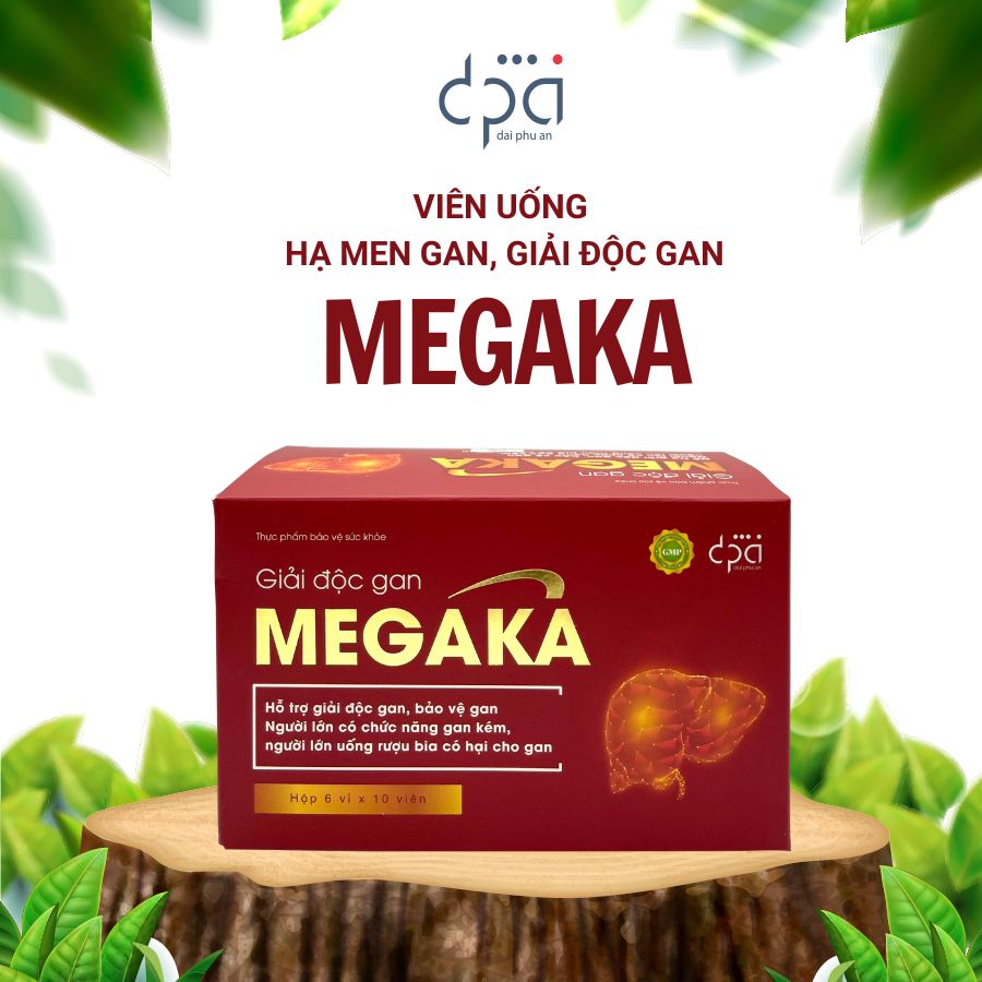  Viên Uống Giải Độc Gan MEGAKA Hạ Men Gan Cải Thiện Chức Năng Gan Hiệu Quả Sau 3 Tháng - (H/60V) 