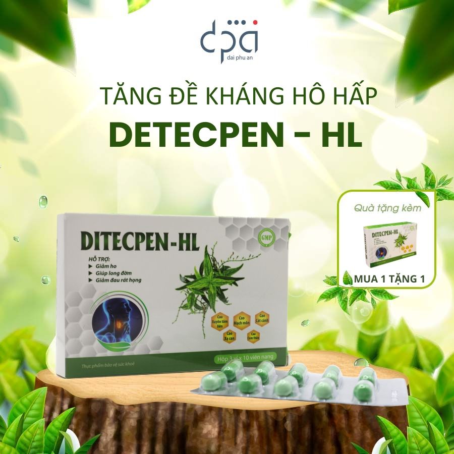  Thực phẩm hỗ trợ sức khỏe tăng cường hô hấp DITECPEN - HL (H/30V) 