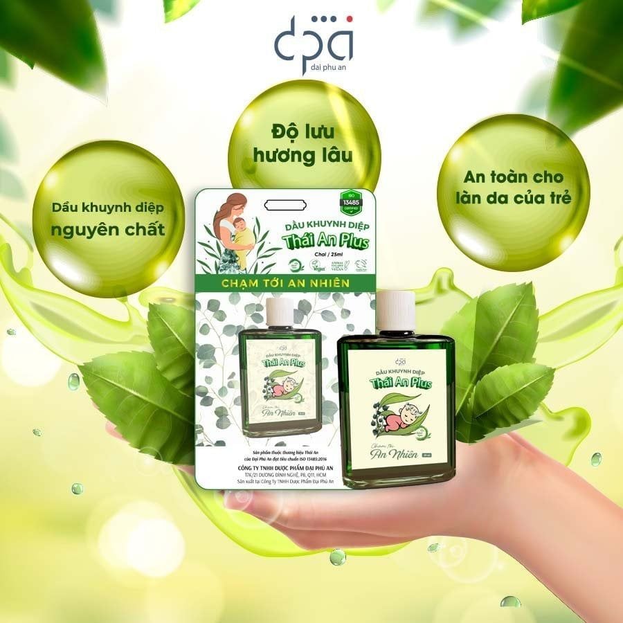  COMBO Dầu Khuynh Diệp Vỉ Thái An (C/30ml) Và Tinh Dầu Tràm Thái An (C/10ml) 