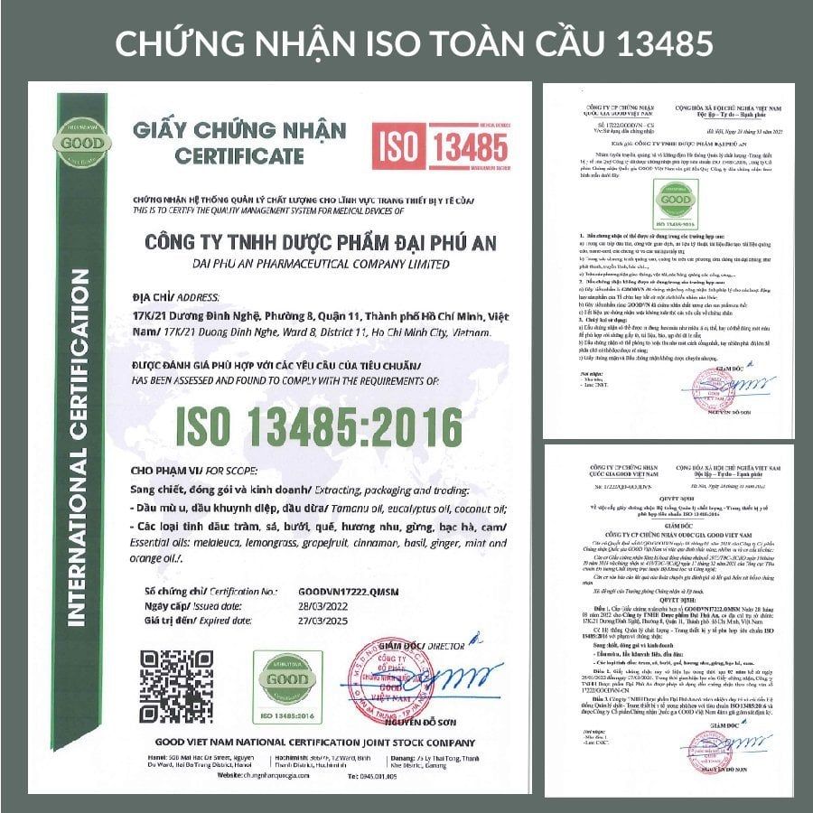  Tinh Dầu Treo Thái An Chiết Xuất Từ Thiên Nhiên Giúp Thư Giãn Khử Mùi Đuổi Muỗi Hiệu Quả - 9ml 