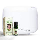  [Combo] Máy Khuếch Tán Kèm Tinh Dầu Thuần Chay Nguyên Chất Thái An (10ml) 