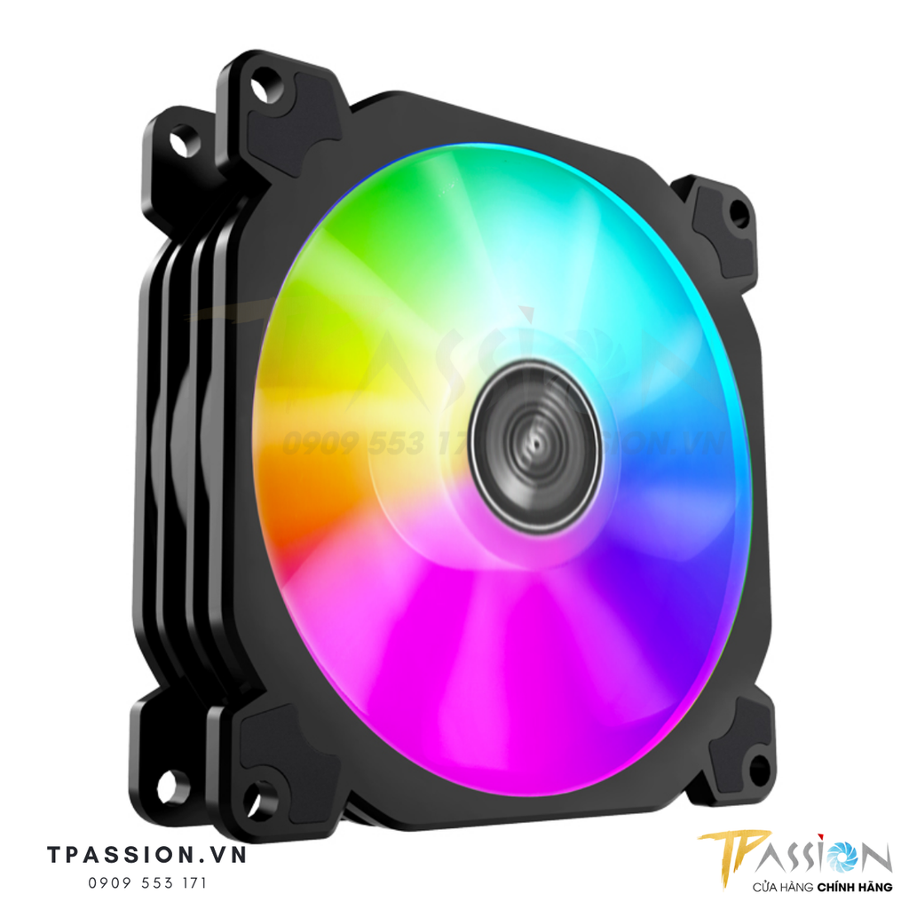 Quạt Fan Case 9cm JONSBO FR - 925 ARGB LED - Chính hãng, tản nhiệt tốc 2300RPM, PWM, 90mm LED 5V sync main/hub | FR925