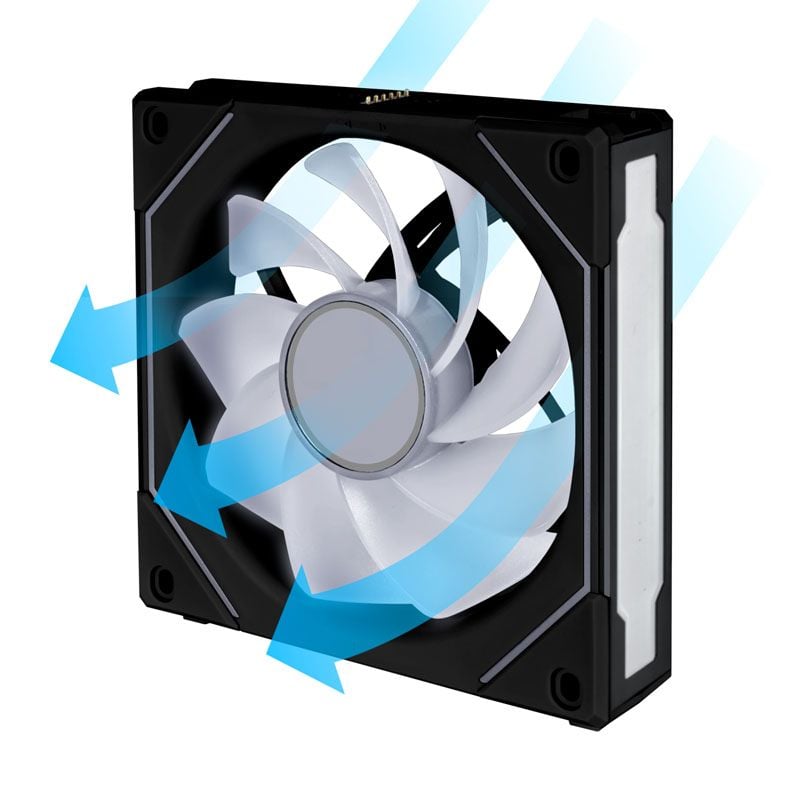Quạt tản nhiệt LIAN LI UNI FAN SL INFINITY 120 - REVERSE BLADE (RSLIN120-1B / RSLIN120-1W) - Fan Case Cánh đảo