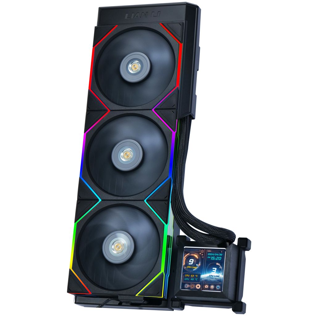 Tản nhiệt nước AIO Lian Li HYDROSHIFT LCD 360TL - BLACK - LED ARGB (HSLCD36TB BLACK)