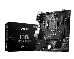 Bo mạch chủ Mainboard MSI H310M PRO-VDH PLUS (Intel H310, Socket 1151, m-ATX, 2 khe RAM DDR4)