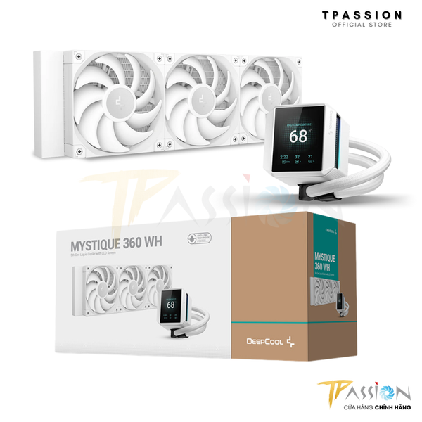 TẢN NHIỆT NƯỚC CPU DEEPCOOL MYSTIQUE 360 WHITE (CHÍNH HÃNG/BẢO HÀNH 60 THÁNG/2.8