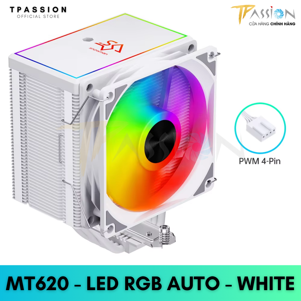 Tản nhiệt khí CPU SNOWMAN MT620 | BLACK / WHITE