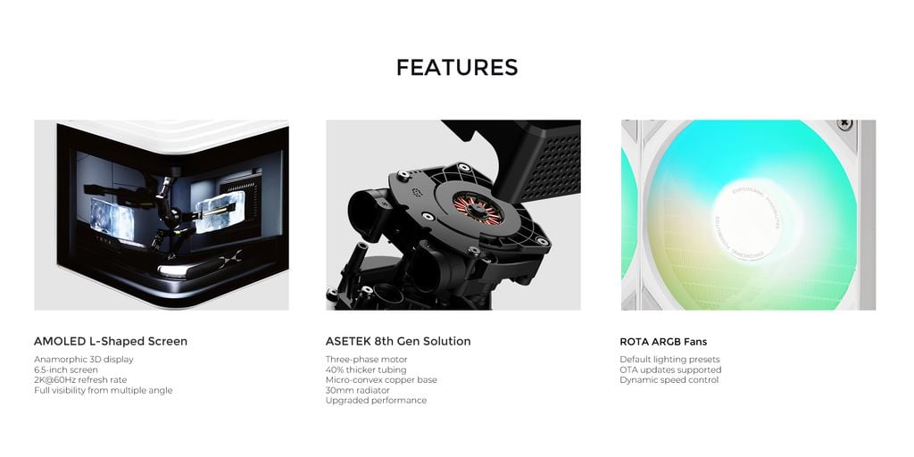 Tản nhiệt nước AIO CPU TRYX PANORAMA 360 ARGB - BLACK (Màn hình 3D 6.5