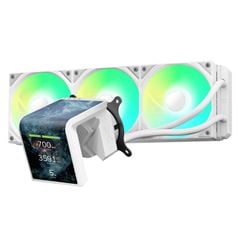 Tản nhiệt nước AIO CPU TRYX PANORAMA 360 SE ARGB - WHITE (Màn hình 3D 2K 6.5