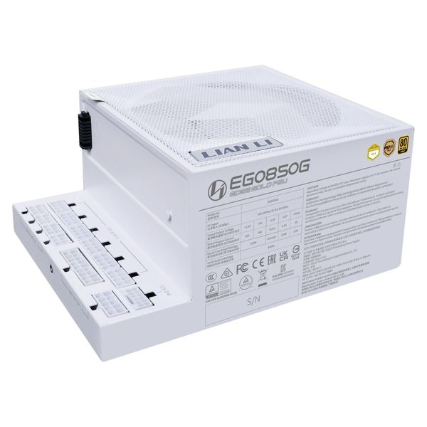 Nguồn PSU LIAN LI EDGE GOLD EG850G - 850W - WHITE (Không kèm Hub/ATX3.1/80+GOLD/PCIe5.1)