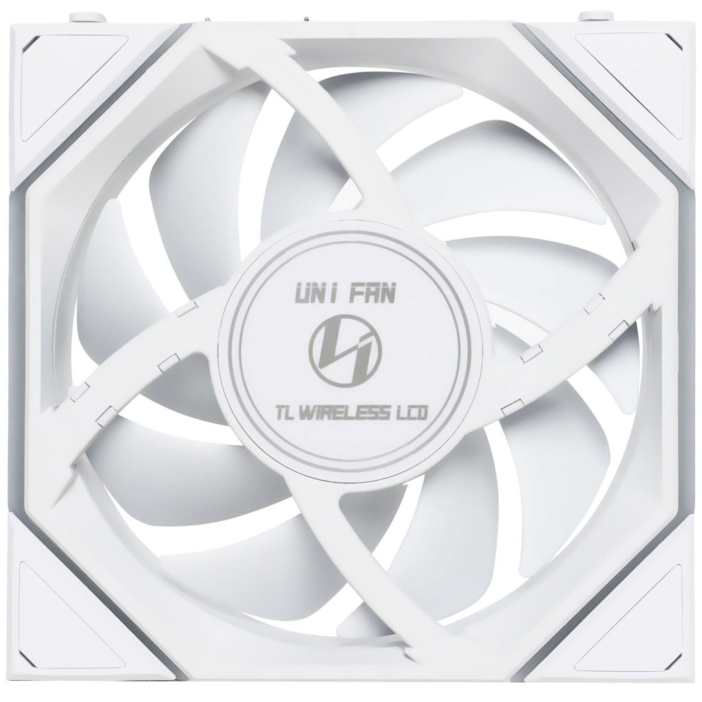 Fan Case LIAN LI UNI FAN TL WIRELESS LCD 120 REVERSE | TRIPPLE PACK - WHITE (BỘ 3 CÁI KÈM HUB USB - CÁNH NGƯỢC)