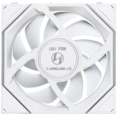 Fan Case LIAN LI UNI FAN TL WIRELESS LCD 120 REVERSE | TRIPPLE PACK - WHITE (BỘ 3 CÁI KÈM HUB USB - CÁNH NGƯỢC)