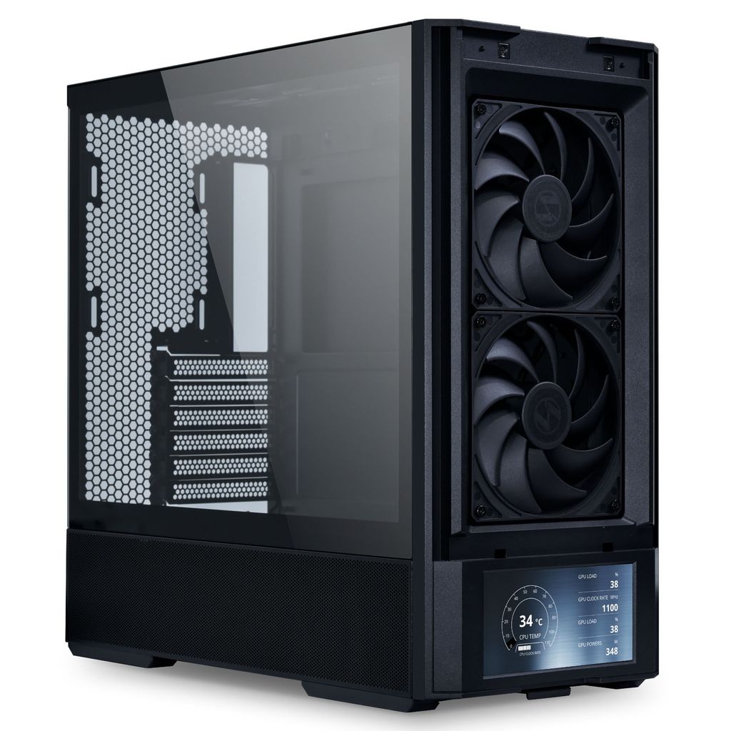Vỏ Case LIAN LI LANCOOL 207 DIGITAL - BLACK (ATX/Mid Tower/Màn hình LCD 6