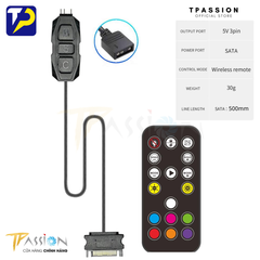 Bộ điều khiển cấp tín hiệu LED ARGB 5V 3 Pin - TPassion Controller kèm Remote (17 nút)