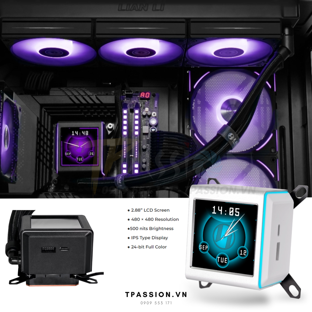 TẢN NHIỆT NƯỚC LIAN LI GALAHAD II LCD |  SL - INFINITY 360 FAN