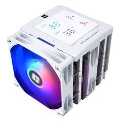 Tản nhiệt khí CPU ThermalRight Peerless Assassin 120 Digital ARGB - WHITE (Màn hình thông số/ 6 ống đồng/ 2 tháp) | PA120