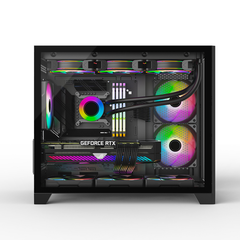 Thùng Máy Case MIK LV12 M BLACK | ĐEN, Không Fan
