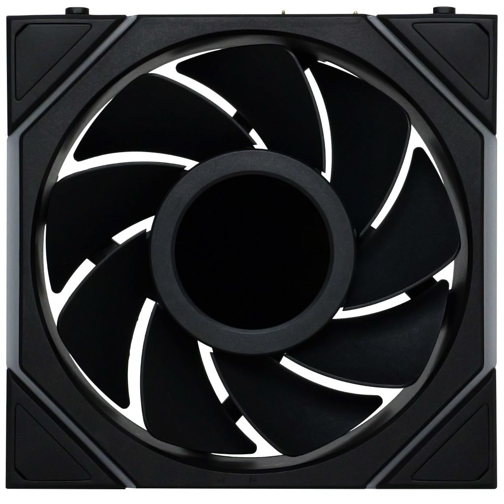 Fan Case LIAN LI UNI FAN TL WIRELESS LCD 120 REVERSE | TRIPPLE PACK - BLACK (BỘ 3 CÁI KÈM HUB USB - CÁNH NGƯỢC)