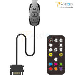 Bộ điều khiển cấp tín hiệu LED ARGB 5V 3 Pin - TPassion Controller kèm Remote (17 nút)