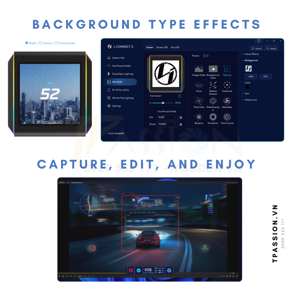 TẢN NHIỆT NƯỚC AIO CPU   |   LIAN LI GALAHAD II LCD 360