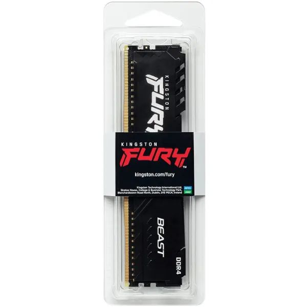 RAM Kingston Fury Beast 16GB 3200MHz DDR4 - Black (KF432C16BB1/16)