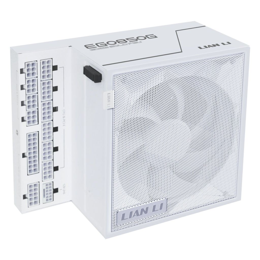 Nguồn PSU LIAN LI EDGE GOLD EG850G - 850W - WHITE (Không kèm Hub/ATX3.1/80+GOLD/PCIe5.1)