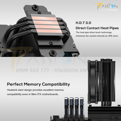 Tản nhiệt khí CPU ID-Cooling SE-224-XTS BLACK / MINI