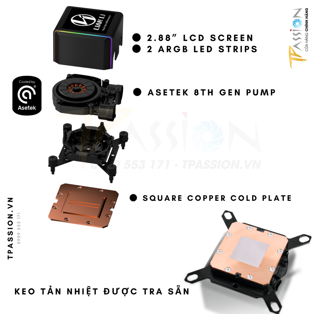 TẢN NHIỆT NƯỚC LIAN LI GALAHAD II LCD |  SL - INFINITY 360 FAN