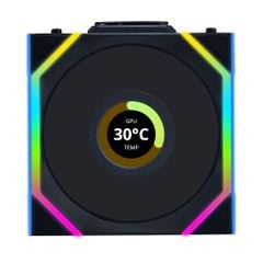 Fan Case LIAN LI UNI FAN SL WIRELESS LCD 120 | SINGLE PACK - BLACK (1 QUẠT LCD - CÁNH THUẬN)