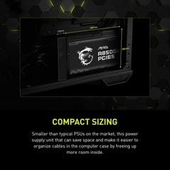 Nguồn máy tính MSI MAG A850GL PCIE5 850W 80 Plus Gold MAG-A850GL-PCIE5