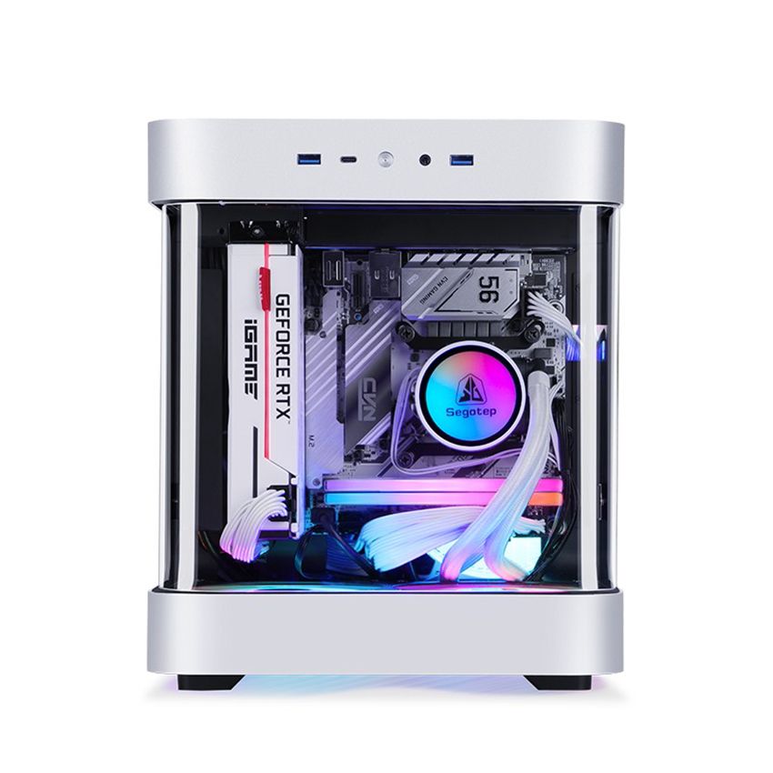 Vỏ Case máy tính Segotep Slath Mini ITX (Mini Tower/Màu Bạc)
