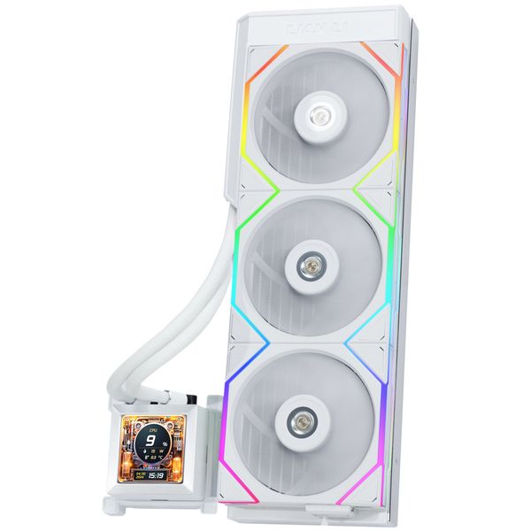 Tản nhiệt nước AIO Lian Li HYDROSHIFT LCD 360TL - WHITE - LED ARGB (HSLCD36TW WHITE)