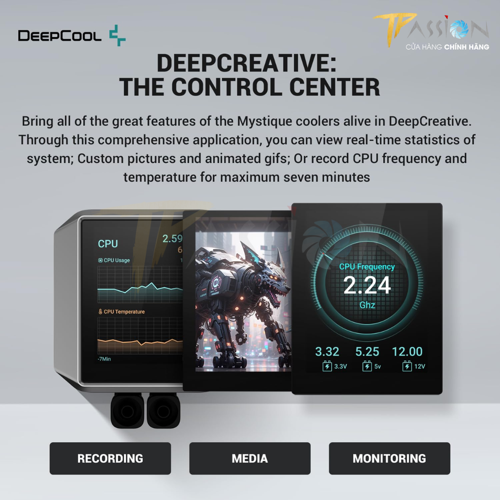 TẢN NHIỆT NƯỚC CPU DEEPCOOL MYSTIQUE 360 WHITE (CHÍNH HÃNG/BẢO HÀNH 60 THÁNG/2.8