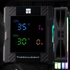 Tản nhiệt khí CPU ThermalRight Peerless Assassin 120 Digital ARGB - BLACK (Màn hình thông số/ 6 ống đồng/ 2 tháp) | PA120