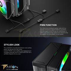Tản nhiệt khí CPU ID-Cooling FROZN A620 PRO SE ARGB - BLACK (6 ỐNG ĐỒNG/TDP 260W)
