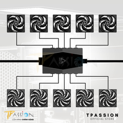 Hub chia nguồn quạt ARCTIC 10 CỔNG 4 PIN PWM | HUB AC