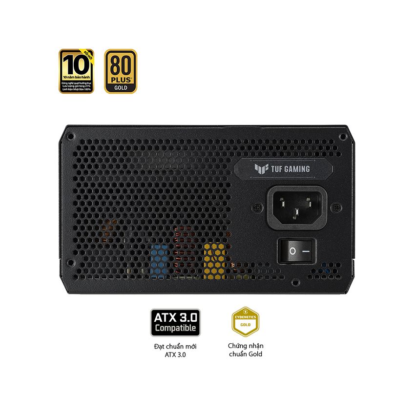 NGUỒN MÁY TÍNH ASUS TUF GAMING 1000W GOLD ATX3.0 ( PCI GEN 5.0 /80 PLUS GOLD/MÀU ĐEN/FULL MODULAR)