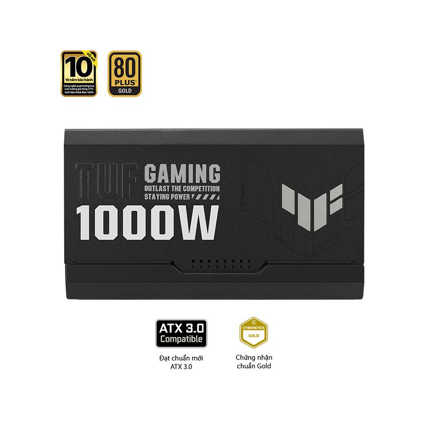 NGUỒN MÁY TÍNH ASUS TUF GAMING 1000W GOLD ATX3.0 ( PCI GEN 5.0 /80 PLUS GOLD/MÀU ĐEN/FULL MODULAR)