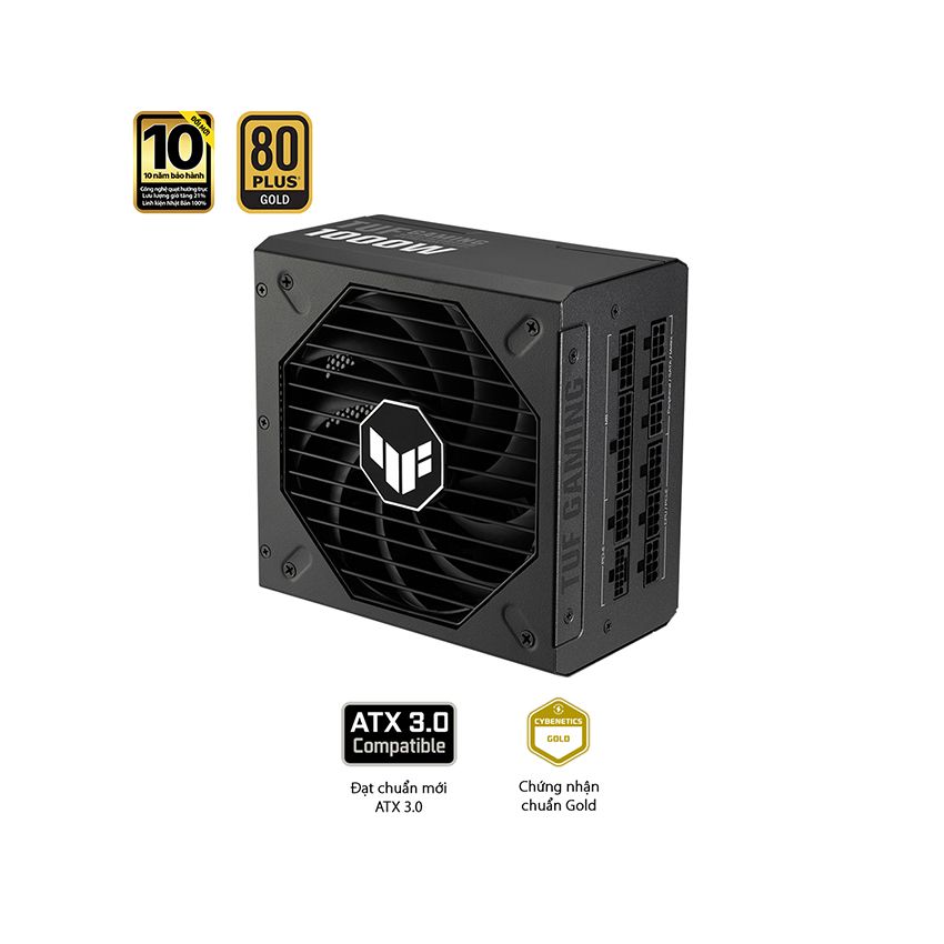 NGUỒN MÁY TÍNH ASUS TUF GAMING 1000W GOLD ATX3.0 ( PCI GEN 5.0 /80 PLUS GOLD/MÀU ĐEN/FULL MODULAR)