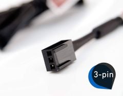 Dây cáp chia nguồn quạt Fan case ra nhiều cổng 3 Pin điều tốc DC - 1 ra 2 cổng