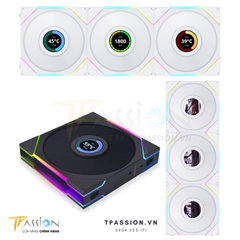 Quạt tản nhiệt LIAN LI UNI FAN TL LCD 120 / 140 | BLACK / WHITE | CÁNH THUẬN
