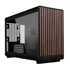 VỎ CASE MÁY TÍNH LIAN LI DAN A3 WOOD GLASS - mATX - BLACK (MATX/MFF/MẶT GỖ/KÍNH HÔNG)