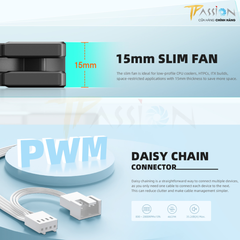 Quạt ID-Cooling TF-9215 | BLACK & WHITE