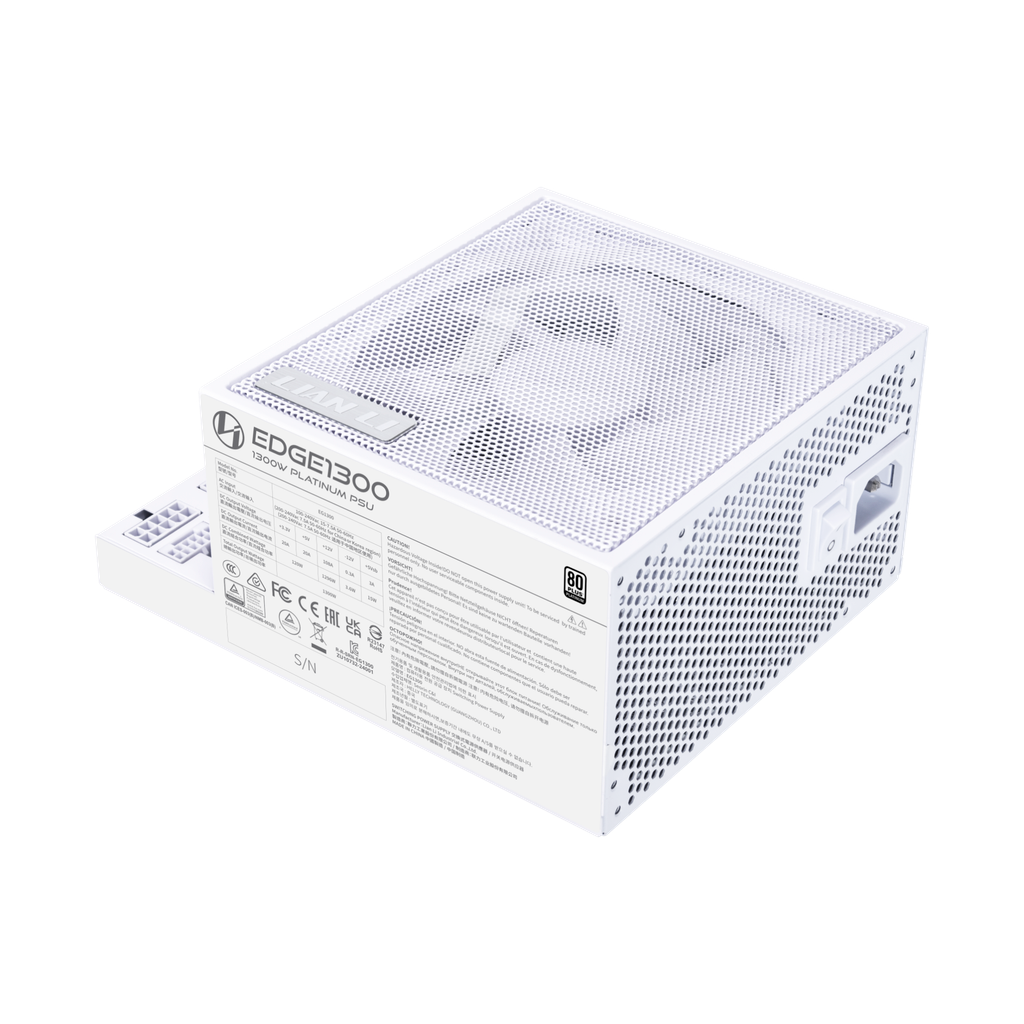 Nguồn PSU LIAN LI EDGE SERIES EG1300 - 1300W - WHITE (ATX3.1/80+PLATINUM/FULL MODULAR/PCIe5.1)