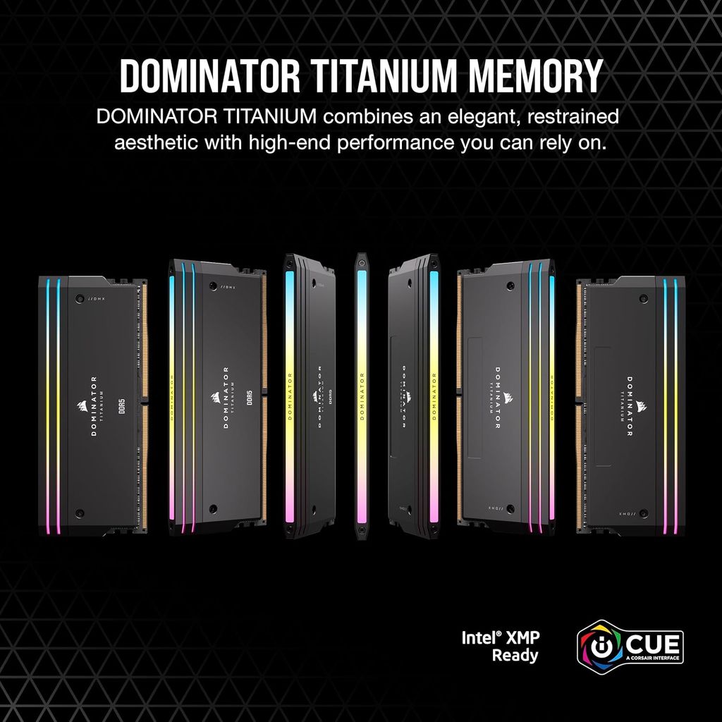 Ram Desktop Corsair DOMINATOR TITANIUM RGB (CMP96GX5M2B6600C32) 96GB (2x48GB) DDR5 6600MHz