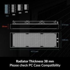 Tản nhiệt nước CPU Arctic Liquid Freezer III 420 ARGB - BLACK (ACFRE00145A) | LF420