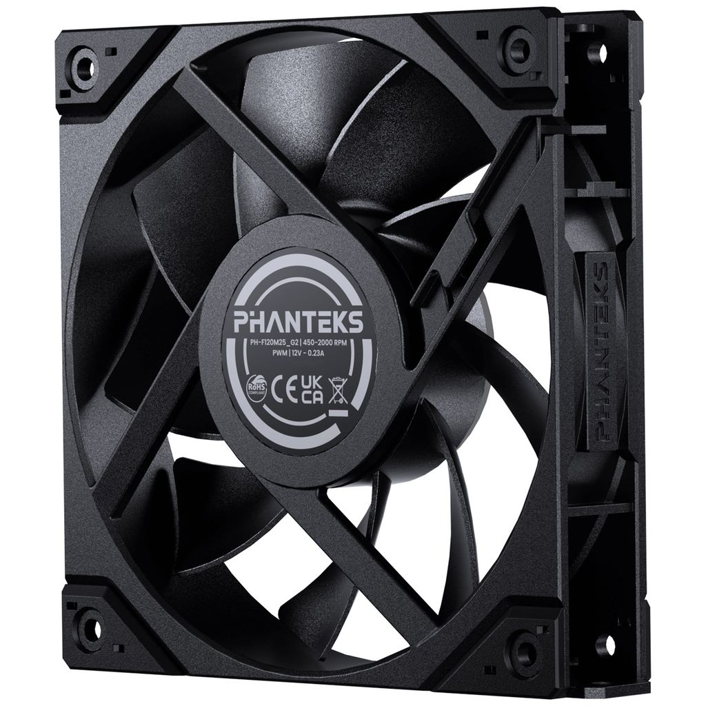 Quạt Fan Case PHANTEKS M25-120 Gen 2 - Black (M25G2 12cm/Không LED/PWM PST)